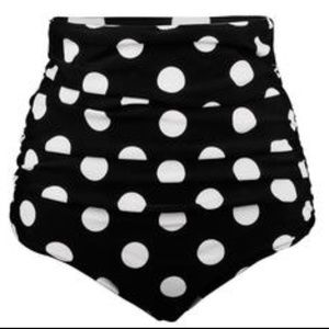 High-waisted bikini bottom